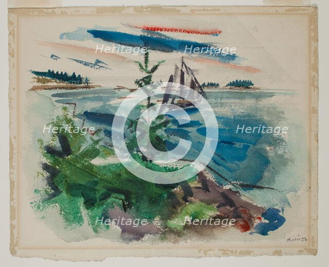 Outward From Deer Isle, Maine, 1922. Creator: John Marin.