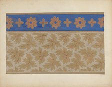 Wall Paper, c. 1937. Creator: Margaret Knapp.