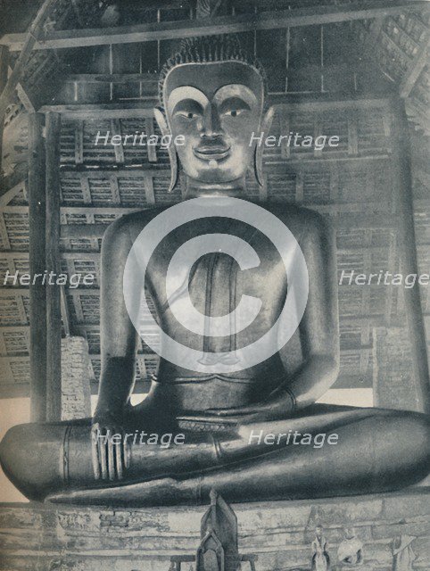 'Glory of the Central Shrine in the Wat Suthat, Bangkok', c1935. Artist: ENA.