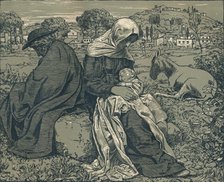 'Rest During the Flight into Egypt', c1897. Artist: Hans Thoma.