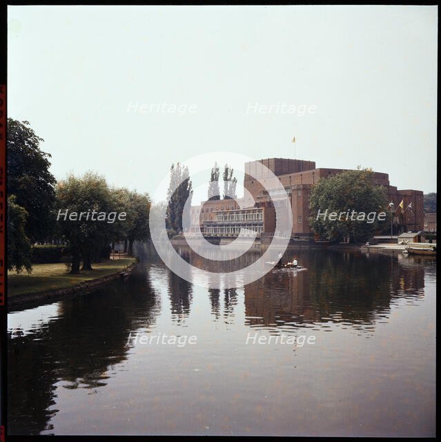 Royal Shakespeare Theatre, Waterside, Stratford-Upon-Avon, Warwickshire, 1958. Creator: Walter Scott.