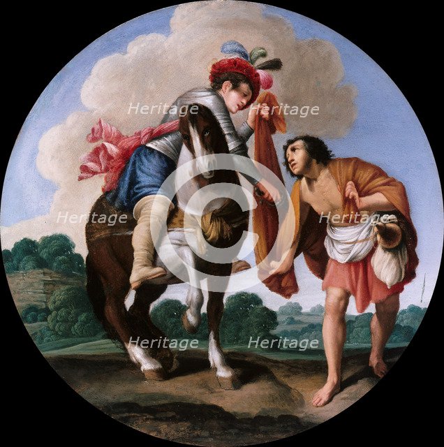Saint Martin and a beggar, c. 1608-1610. Artist: Saraceni, Carlo (1579-1620)