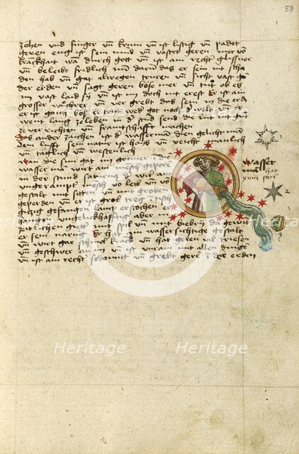 Aquarius, shortly after 1464. Creator: Unknown.