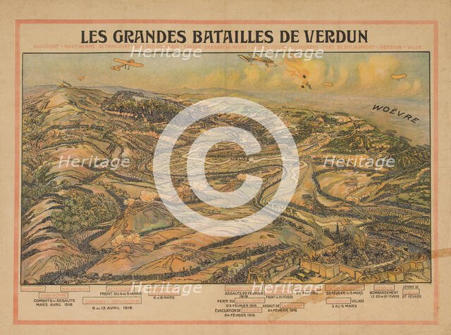 Les grandes batailles de Verdun, c.1920. Creator: Auglay, Lucien (1880-1947).