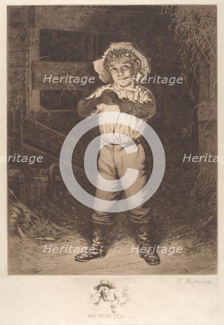 His First Pipe, 1886. Creator: Thomas Waterman Wood.