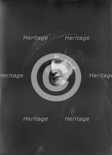 Mrs. Wolf, portrait photograph, 1919 or 1920. Creator: Arnold Genthe.