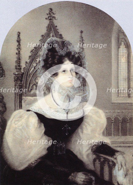 Portrait of Princess Zinaida Alexandrovna Volkonskaya (1792-1862). Artist: Anonymous  