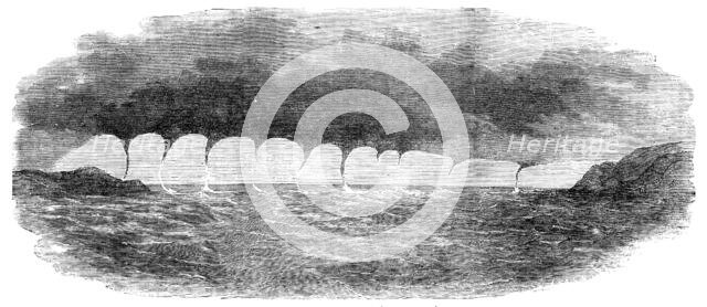 Waterspouts seen off Malta, 1856.  Creator: Unknown.