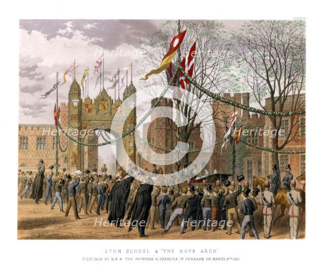 'Eton School & 'The Boys Arch', c19th century. Artist: Unknown