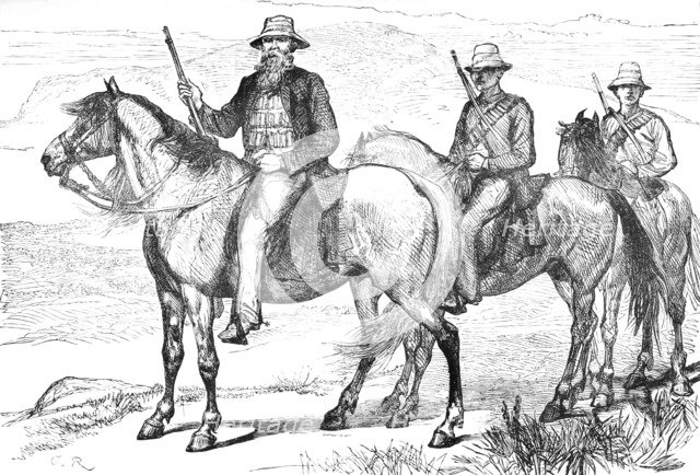 'Commandant Piet Uys, of the Transvaal Mounted Volunteers', c1880. Artist: Unknown.