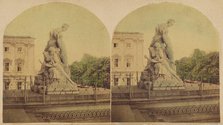 "Civilization"; A group by Greenough, at the eastern entrance of the Capitol, Washington, DC., 1860s Creator: New York Stereoscopic Company.