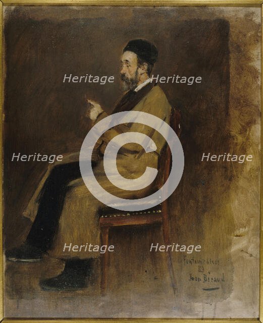 Portrait of Jean-Jacques Weiss (1827-1891), editor of "Journal des Debats", 1889. Creator: Jean Beraud.