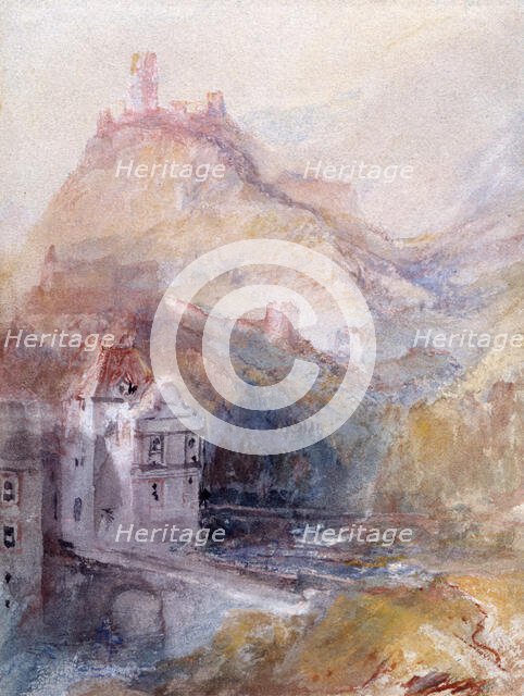 Cochem on the Mosel, 1839. Creator: JMW Turner.