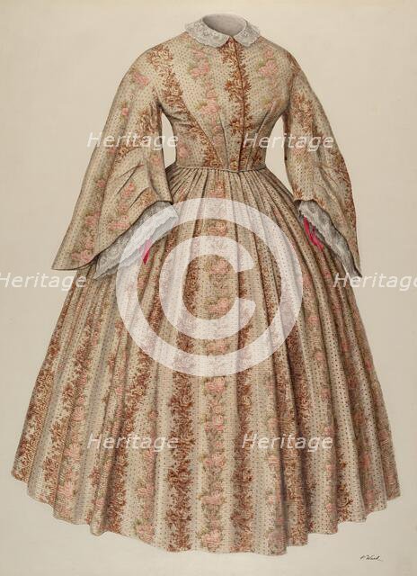 Dress, c. 1940. Creator: Paul Ward.