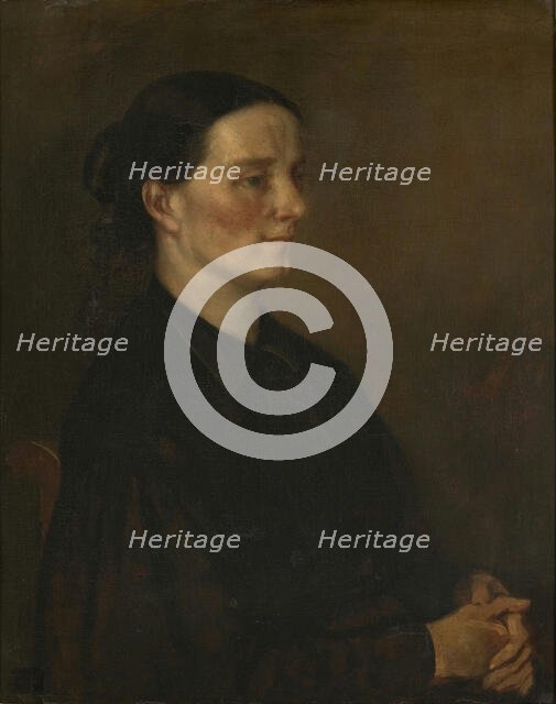 Juliette Courbet , 1873-1874. Creator: Courbet, Gustave (1819-1877).