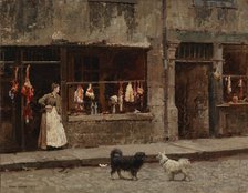 The Street in Paris, 1875. Creator: Marie-Francois-Firmin Girard.