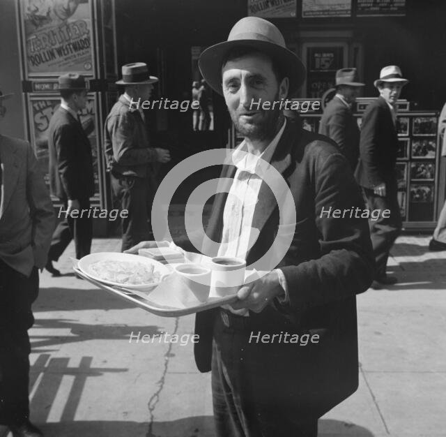 In the neighborhood where the Salvation Army operates, Salvation Army, San Francisco, CA , 1939. Creator: Dorothea Lange.