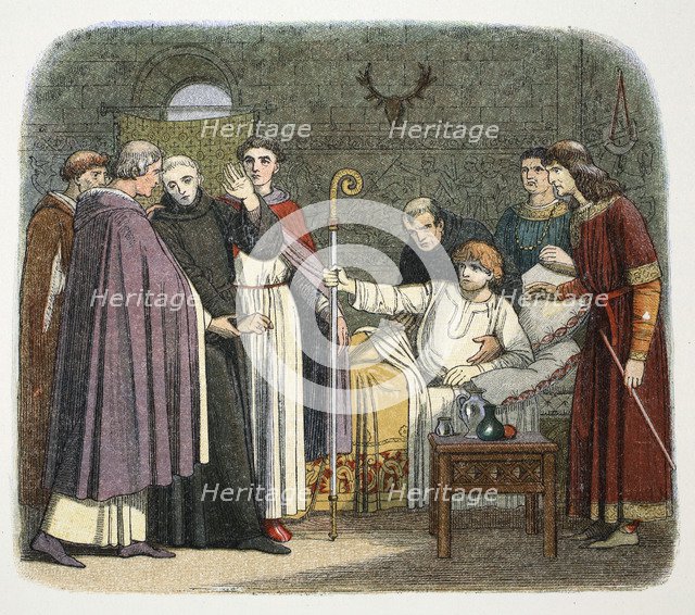 Anselm made Archbishop of Canterbury by William II, 1093 (1864). Artist: James William Edmund Doyle