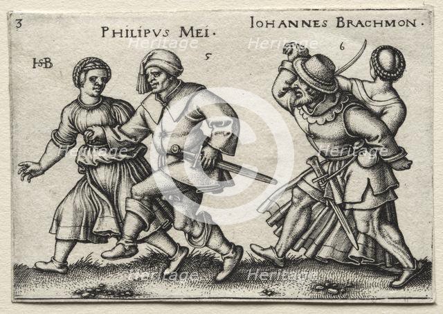 The Village Wedding: Philipus Mei / Johannes Brachmon, 1546. Creator: Hans Sebald Beham (German, 1500-1550).