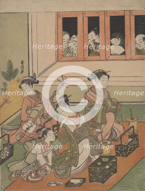 The Watchers and the Watched, 1764-72., 1764-72. Creator: Suzuki Harunobu.