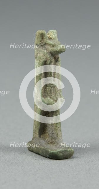 Amulet of the God Anubis, Egypt, Late Period, Dynasties 26-31 (664-332 BCE). Creator: Unknown.