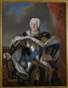 Portrait of Augustus III (1696-1763), c1750. Creator: Louis de Silvestre.