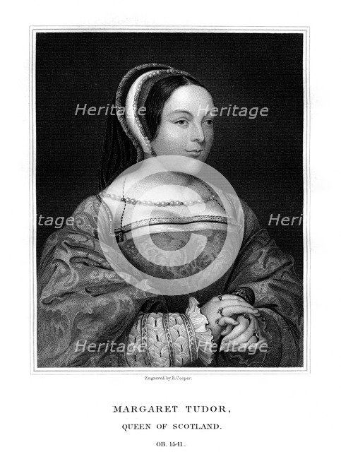 Margaret Tudor, Queen of Scotland, (1825).Artist: R Cooper