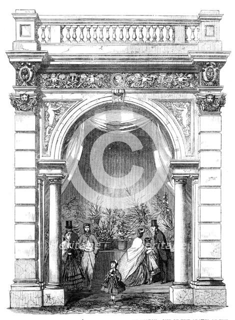 Royal Horticultural Society's Gardens, South Kensington: one of the arches of the Northern..., 1861. Creator: Unknown.