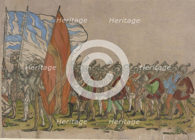 Ceremonial Procession in Bologna on 5 November 1529, on the Occasion of Charles V's Coronation by Po