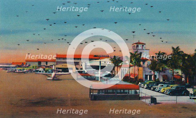 'Lindbergh Field and Administration Building. San Diego, California', c1941. Artist: Unknown.