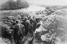 German trenches on the Aisne, between 1914 and c1915. Creator: Bain News Service.