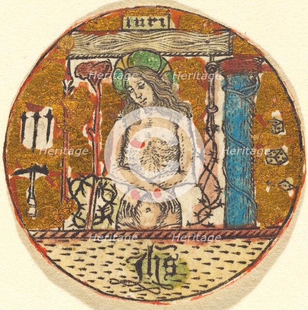 Christ as the Man of Sorrows, c. 1450/1460. Creator: Master E.S., Follower of.