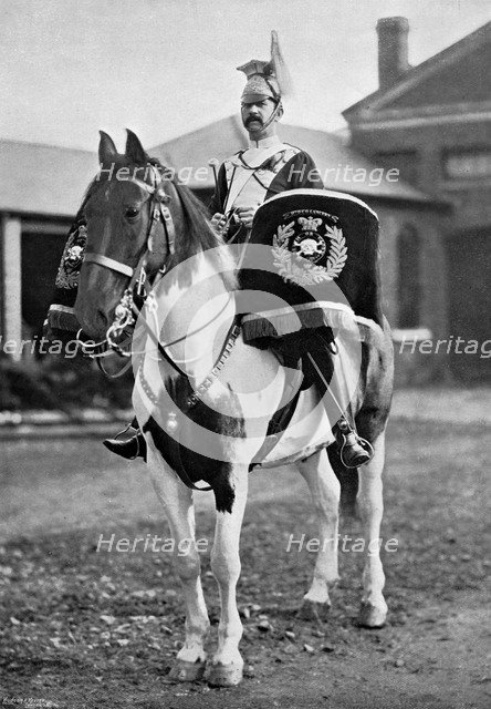 The drum horse of the 17th Lancers, 1896. Artist: Gregory & Co