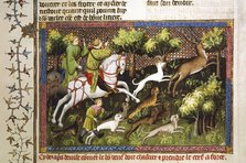 Deer hunt, 15th century. Artist: Unknown