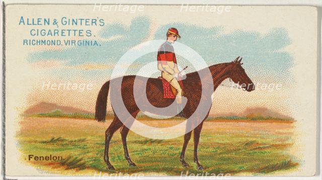 Fenelon, from The World's Racers series (N32) for Allen & Ginter Cigarettes, 1888. Creator: Allen & Ginter.