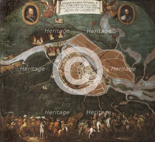 The battle of Novgorod, 1611, 1698.