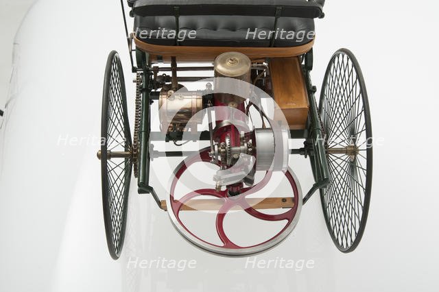 1885 Benz 3 wheeler scale model. Creator: Unknown.