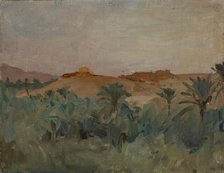 Biskra-The Sirocco (Palm Trees), 1909. Creator: Jan Ciaglinski.
