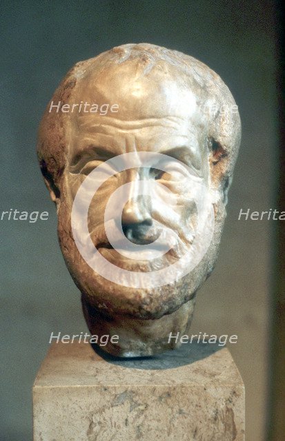 Aristotle (384-322 BC), Ancient Greek philosopher and scientist. Artist: Unknown