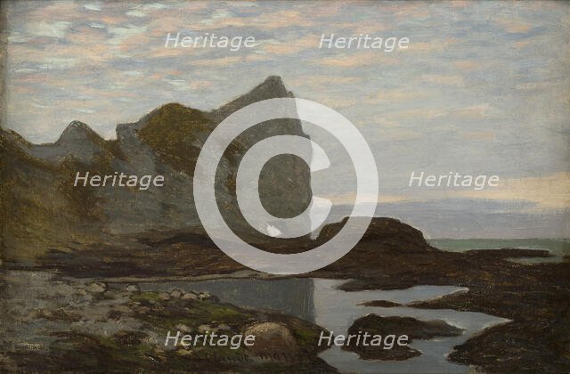 Étretat, ca 1864. Creator: Monet, Claude (1840-1926).