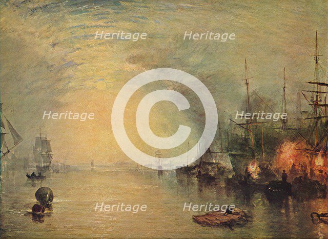 'Keelmen Heaving in Coals by Moonlight', 1835. Artist: JMW Turner.
