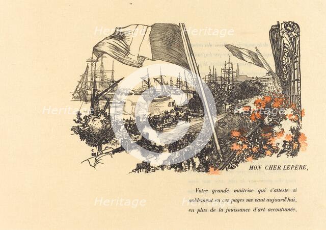 Dedication Page, published 1900. Creator: Auguste Lepere.