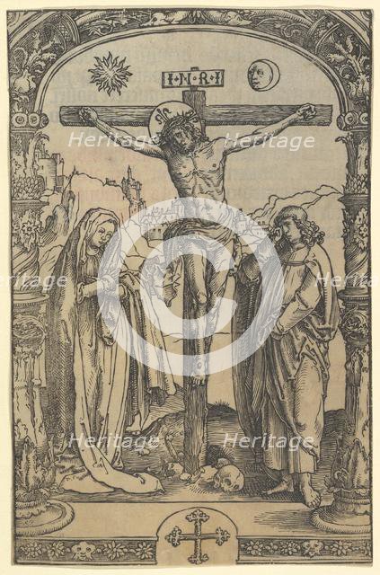 The Crucifixion used in Missale Traiectense (Utrecht Missal), Leiden, 1514, ca. 1512. Creator: Lucas van Leyden.