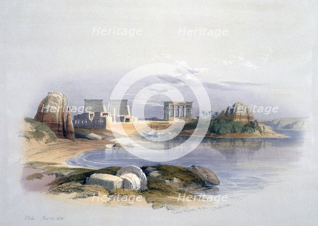 'Philae', 1838. Artist: David Roberts