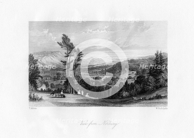 A view from Norbury, Surrey, 19th century.Artist: William Radclyffe
