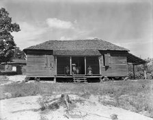 Home of cotton sharecropper Floyd Burroughs, Hale County, Alabama, 1936. Creator: Walker Evans.