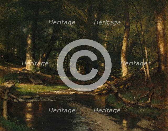 The Brook in the Woods, ca. 1885-86. Creator: Worthington Whittredge.