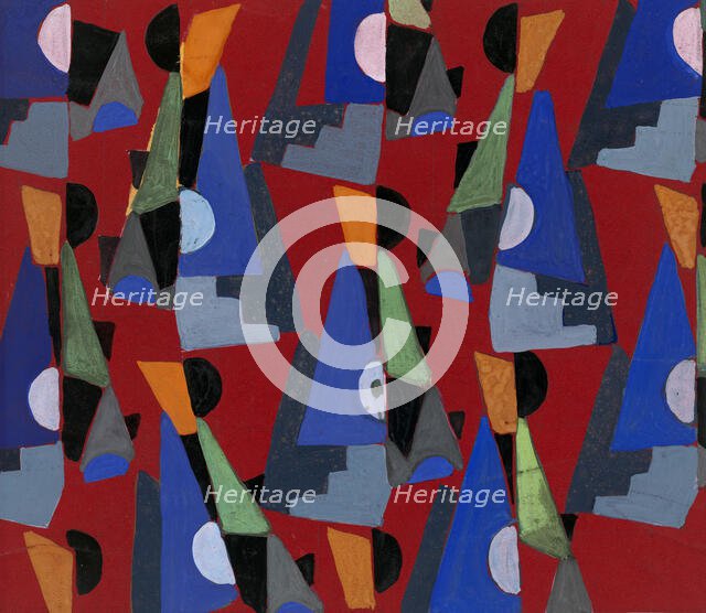 Untitled (Textile design no VIII),  c1925. Creator: Frances Hodgkins.