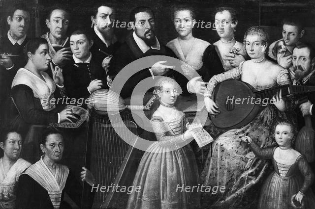 Portrait of a Family, second half 16th century. Creator: Girolamo Forni.