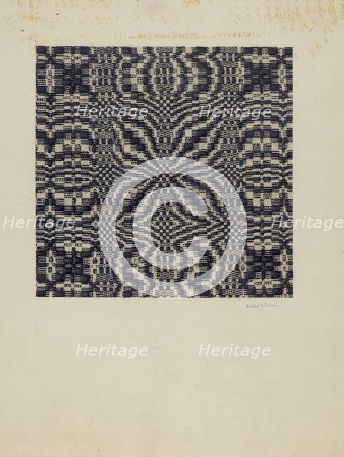 Coverlet, c. 1940. Creator: Ann Belle N. Eubank.